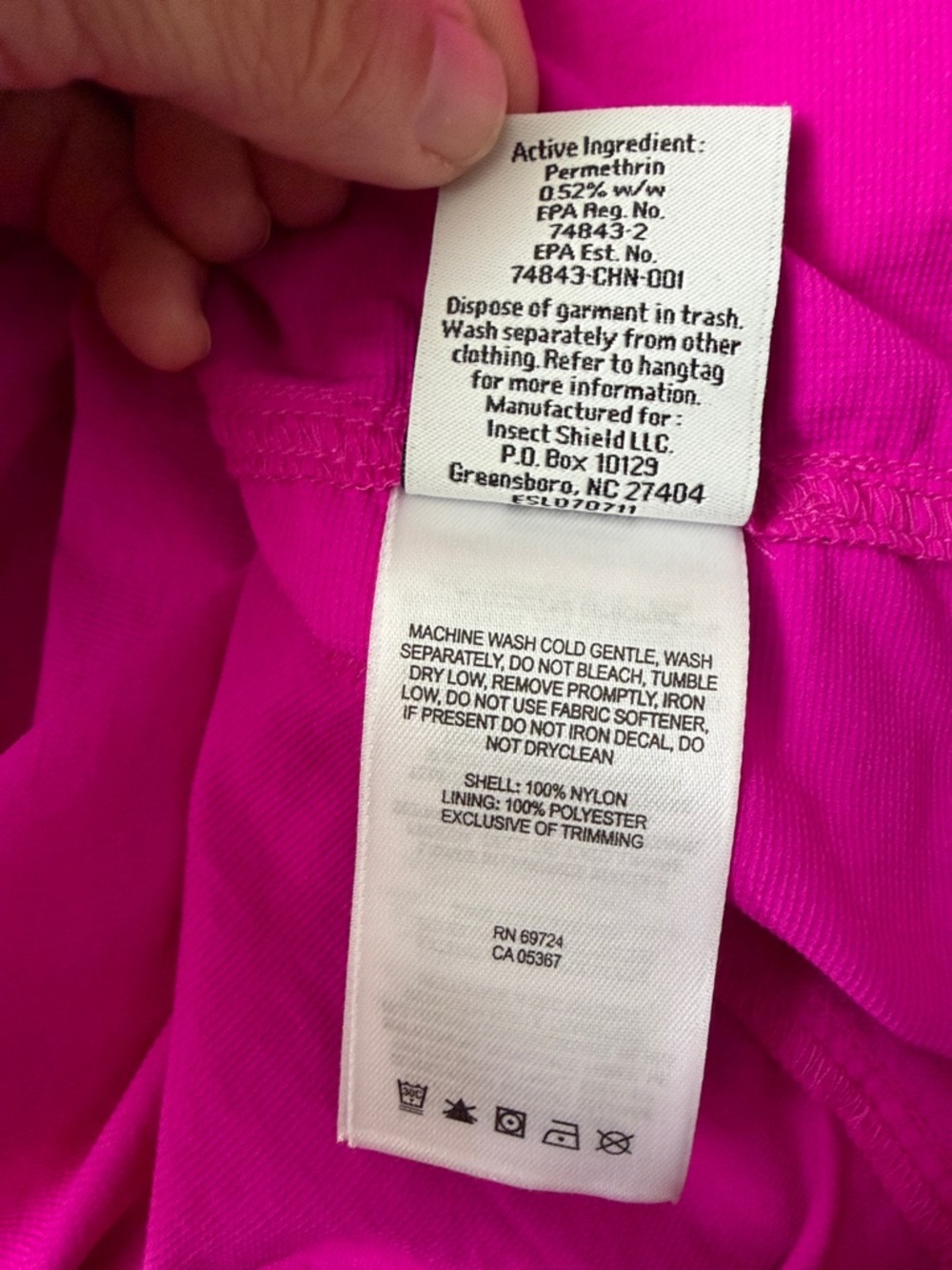 Columbia Insect Blocker Long-Sleeve Button-Down Shirt in Bright Pink - Picture 5 of 5